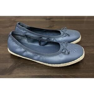 Frye and Co Willow Ballet Flats Women's Size 8 Blue Espadrilles Slip On